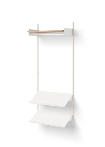 New Works - Shelving system - New Works Wardrobe Shelf 1 - Oak / White