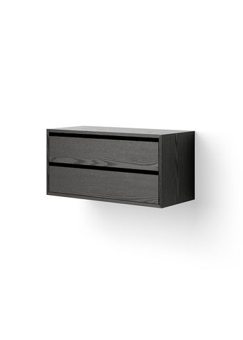 New Works - Cabinet - New Works Cabinet Low w. Drawers - Black Ash
