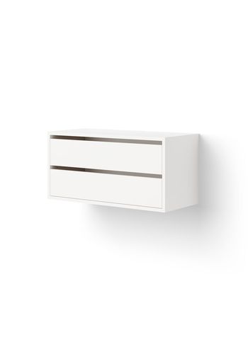New Works - Cabinet - New Works Cabinet Low w. Drawers - White