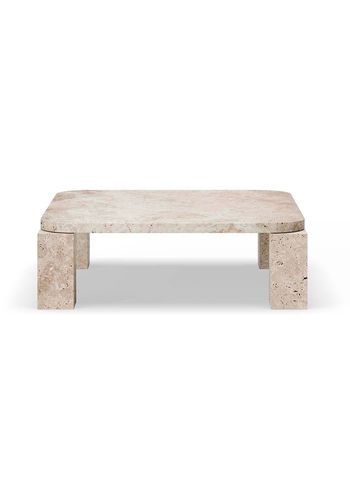 New Works - Table basse - Atlas Coffee Table - Unfilled Travertine - Large