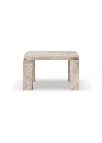 New Works - Table basse - Atlas Coffee Table - Unfilled Travertine - Small