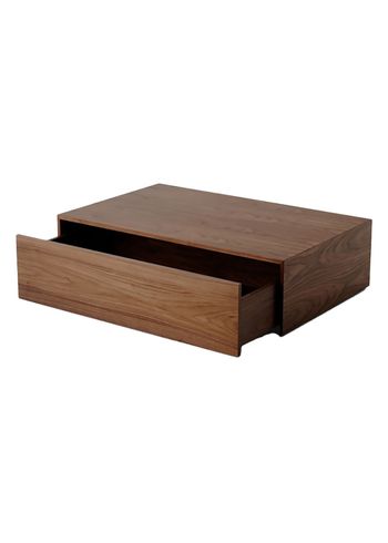 New Works - Table basse - Mass Wide Coffee Table w. Drawer - Walnut