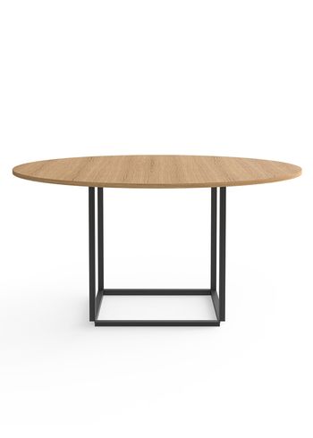 New Works - Mesa de comedor - Florence Dining Table Ø145 - Natural oiled oak w. Black Frame