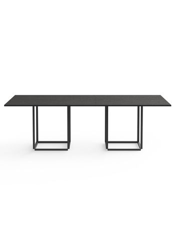 New Works - Eettafel - Florence Dining Table Rectangular - Black stained ash w. Black Frame