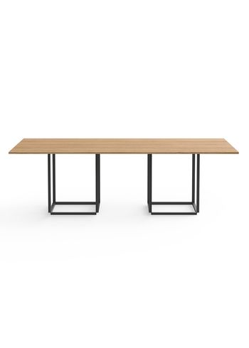 New Works - Dining Table - Florence Dining Table Rectangular - Natural oiled oak w. Black Frame