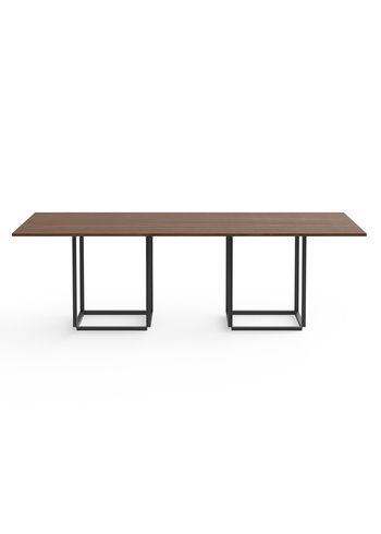 New Works - Dining Table - Florence Dining Table Rectangular - Walnut w. Black Frame