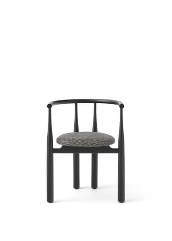 New Works - Chaise à manger - BUKOWSKI CHAIR - Black w. Élitis Pur Lin LI 419 80