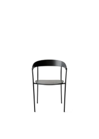 New Works - Puheenjohtaja - Missing chair with armrest - Frame: Black Lacquered Ash w. Black Frame