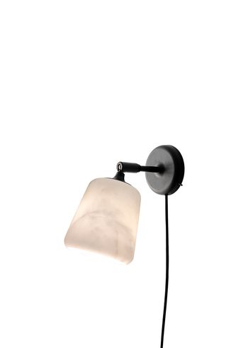 New Works - Lampada da parete - Material Wall Lamp - Black Base w. White Marble