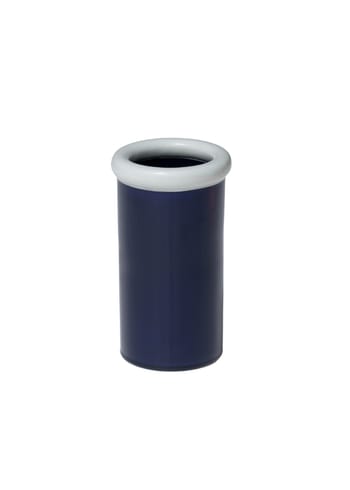 NINE - Vase - Rod Vase Ceramic H215 X Ø123 - Light blue/Dark blue