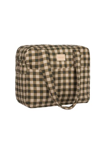 Nobodinoz - Wandelwagen accessoires - Hyde Park Waterproof Stroller Bag - Green Checks