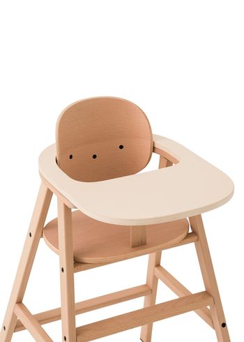 Nobodinoz - Dětská vysoká židle - Growing Green Tray Table - Plywood