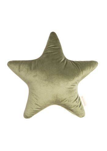Nobodinoz - Children's pillow - Aristote Velvet Cushion - Olive Green