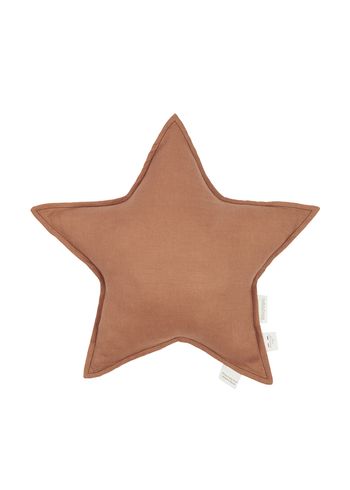 Nobodinoz - Children's pillow - Lin Frainçais Star Cushion - Noisette