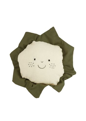 Nobodinoz - Children's pillow - Organic Garden Cauliflower Cushion - Cauliflower