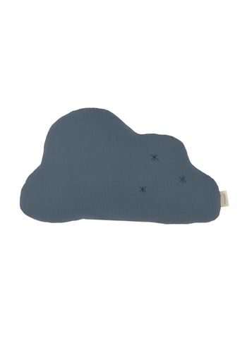 Nobodinoz - Oreiller pour enfants - Wabi-Sabi Embroidered Cloud Cushion - Azure