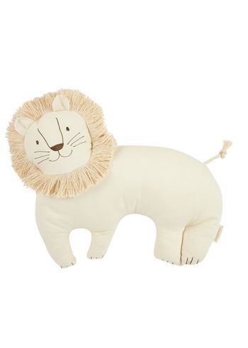 Nobodinoz - Children's pillow - White Lion Cushion - White Lion