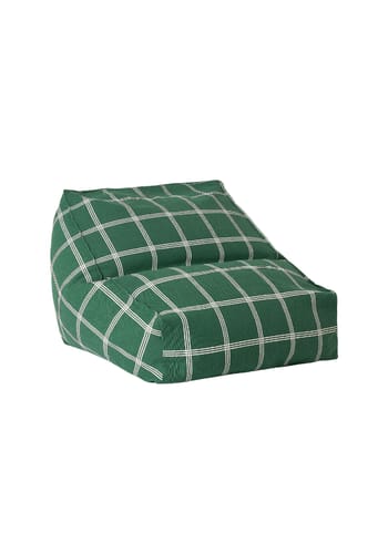 Nobodinoz - Dog clothes - Armchair Beanbag Vibes - Green white windowpane