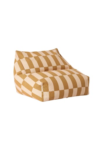 Nobodinoz - Dog clothes - Armchair Beanbag Vibes - Mustard and sand tiles