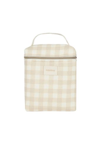 Nobodinoz - Køletaske - Concerto Insulated Baby Bottle and Lunch Bag - Ivory Checks