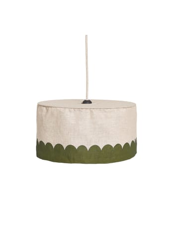 Nobodinoz - Abat-jour - Linen Pendant Lampshade Diam. 40cm Vibes - Green