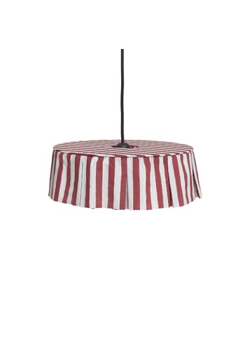 Nobodinoz - Paralume - Pendant Lampshade Diam. 40cm Vibes - Maroon stripes