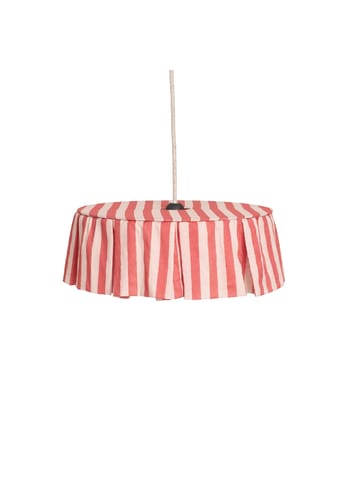 Nobodinoz - Lampunvarjostin - Pendant Lampshade Diam. 40cm Vibes - Red srtipes