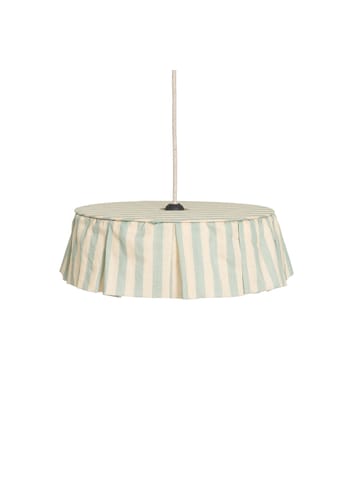 Nobodinoz - Lampenschirm - Pendant Lampshade Diam. 40cm Vibes - Turquoise stripes