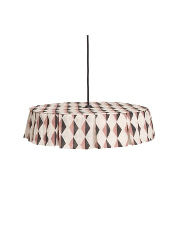 Nobodinoz - Lamp Shade - Pendant Lampshade Diam. 50cm Vibes - Auburn black harlequin