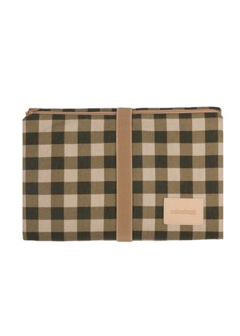 Nobodinoz - Bytematta - Hyde Park Waterproof Changing Pad - Green Checks