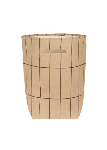 Nobodinoz - Vasketøjskurv - Large Storage Basket Vibes - Brown black grid