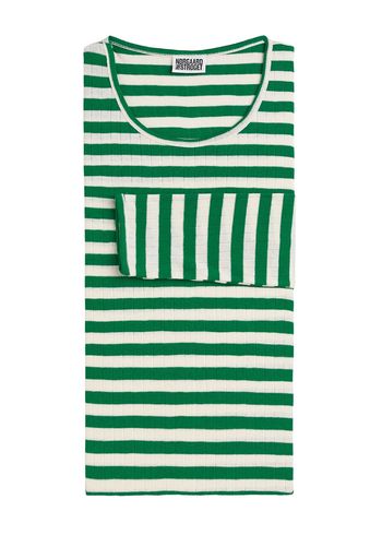 Nørgaard paa Strøget - Bluse - #101 Broadway T-shirt - Green/Ecru