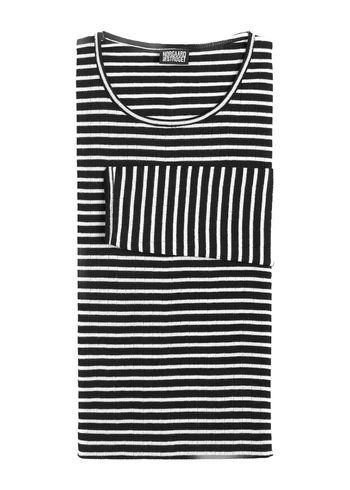 Nørgaard paa Strøget - Bluzka - #101 NPS Stripes T-shirt - Black/Ecru