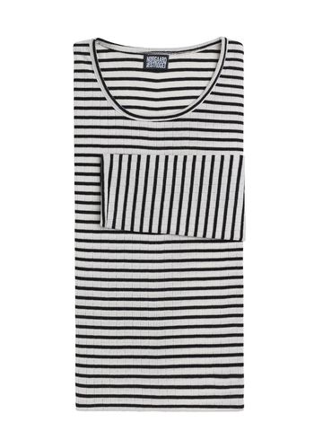 Nørgaard paa Strøget - Bluse - #101 NPS Stripes T-shirt - Ecru/Black