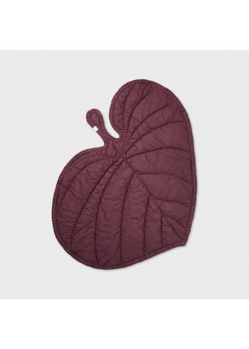 NOFRED - Tapijt - Style Leaf Blanket - Burgundy