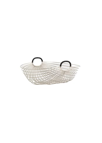 Nordal - Kôš na chlieb - Jaipur Basket W. Handles - Chrome finish