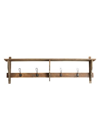 Nordal - Regalbrett - Caronu Shelf - 4 Hooks - Reclaimed Wood
