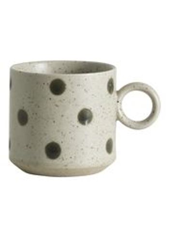 Nordal - Cópia - GRAINY Cup with handle - Green dots