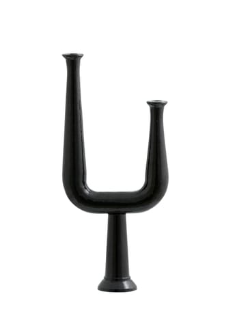 Nordal - Candle holder - Ulopu candleholder - 2 arm, aluminum - black