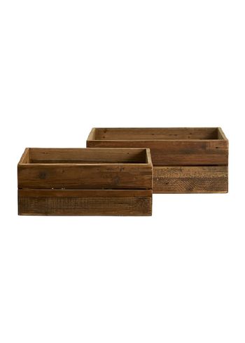 Nordal - Scatole di immagazzinaggio - Merlo Storage (Set of 2) - Reclaimed Wood