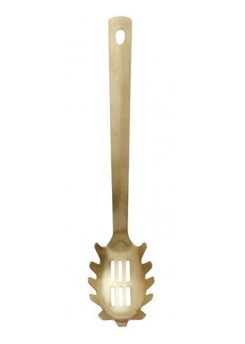 Nordal - Serveringsske - GOLDIES pasta spoon - Matt Gold
