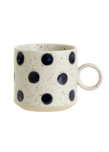 Nordal - Conjunto - GRAINY Cup with handle - Dark blue dots