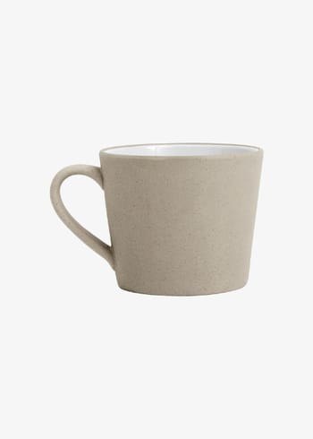 Nordal - Placa - Stoneware Kagetallerken - Beige/White - Mug W. Handle