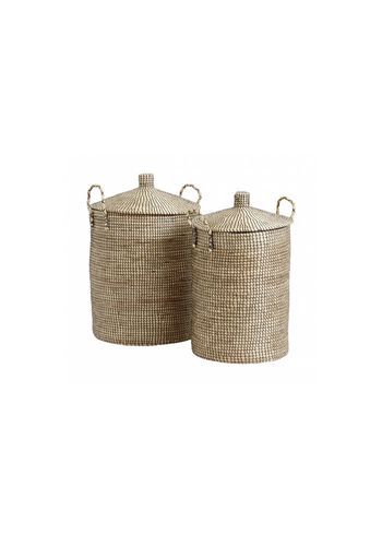 Nordal - Laundry Basket - LAUDY baskets - Nature/Black