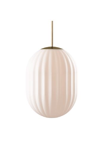 Nordic Tales - - Bright Modeco Pendler - Large - Glass/Brass - Crema