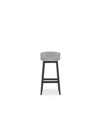 Normann Copenhagen - Barstol - Hyg bar stool 75 cm wood - Grå - Sort Egetræ