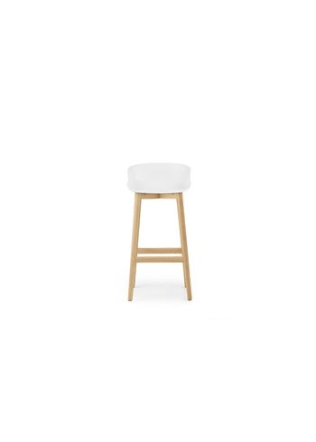 Normann Copenhagen - Barstol - Hyg bar stool 75 cm wood - Hvid - Egetræ