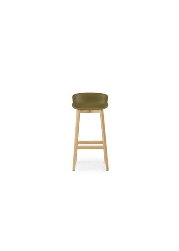 Normann Copenhagen - Barstol - Hyg bar stool 75 cm wood - Olive - Egetræ