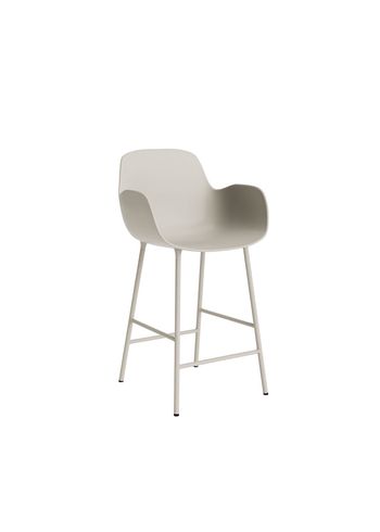 Normann Copenhagen - Bar stool - Form Bar Armchair 65 cm Steel - Light Grey