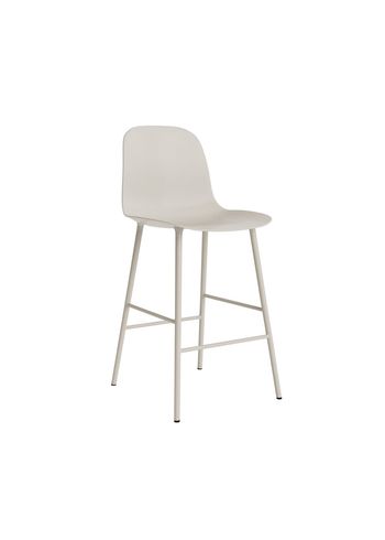 Normann Copenhagen - - Form Bar Chair 65 cm Steel - Light Grey